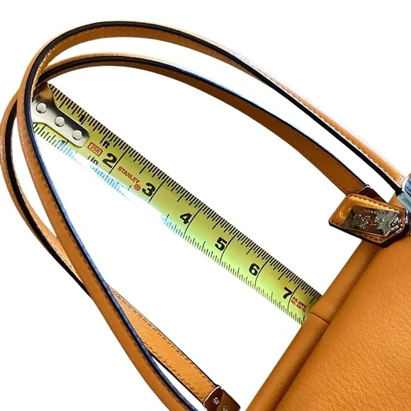 Coach Leather Madison Madeline 25166 Legacy Crossbody Satchel Bag in Saffron - Picture 13 of 16